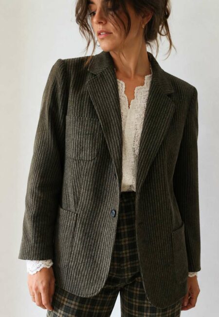 Blazer vintage 85 % laine – Taille 42