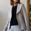 Tailleur pantalon WEILL gris perle – Taille 40