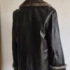 veste vintage en cuir marron chocolat – taille 40 – 59 €