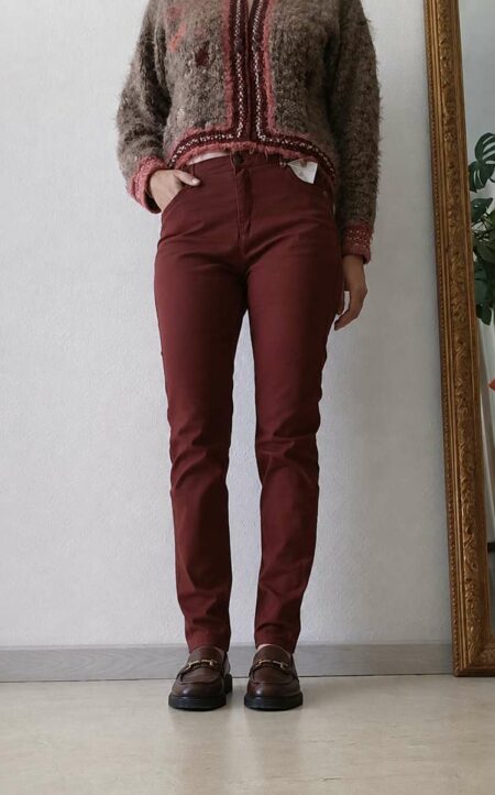 Pantalon brique Mademoiselle taille 42