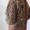 pull vintage tricoté main femme