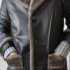 este vintage en cuir marron chocolat – taille 40 – 59 €