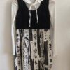 Robe vintage Y2K noire et blanche – taille 38