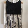 Robe vintage Y2K noire et blanche – taille 38