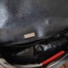 Sac cartable vintage en cuir noir – Bandoulière