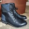 bottines cuir femme, bottines cuir noir, bottines femme 38, bottines pointure 38, chaussures cuir femme, bottines doublées peau, bottines chaudes femme, bottines à lacets, bottines montantes femme, boots cuir femme, chaussures automne femme, chaussures hiver femme, chaussures seconde main, friperie en ligne Yoast SEO