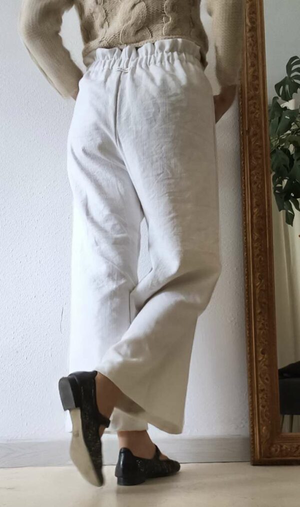 pantalon coton évasé
