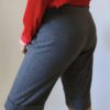 Bermuda vintage gris en laine – Taille 42