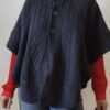 Cape en maille Zamba vintage années 2000 – Taille unique