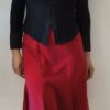 Jupe à godets rouge YDK vintage années 2000 – Taille 40