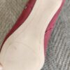 Bottines Zara en cuir rouge à talons – Neuves