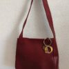 Sac à main rouge vintage années 2000 – 27 × 22 cm