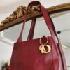 Sac à main rouge vintage années 2000 – 27 × 22 cm
