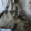 Sac en cuir léopard seconde main – Grand format