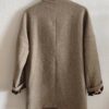 Manteau beige en laine détails léopard – Taille M 38/40