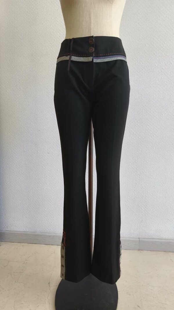 Pantalon noir évasé femme – La Mode est à Vous – Taille 38
