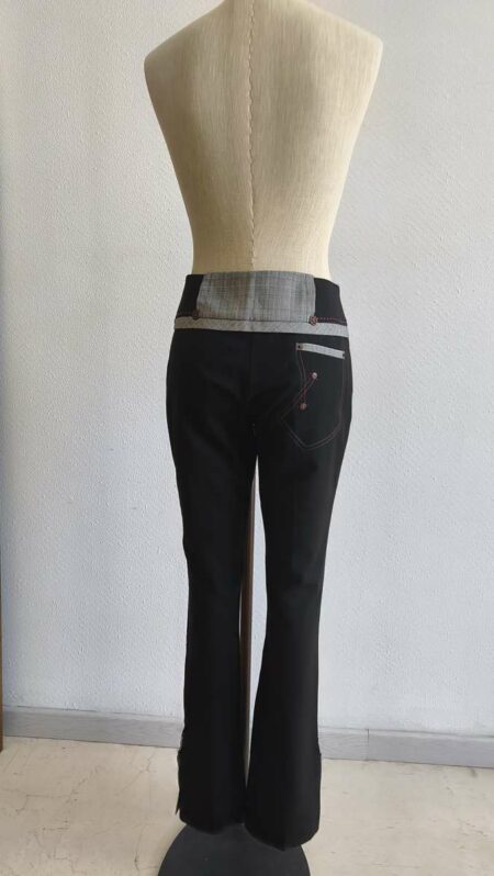 Pantalon noir évasé femme – La Mode est à Vous – Taille 38