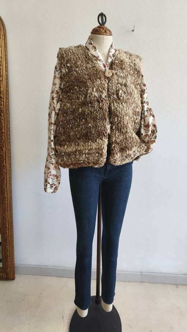 Gilet de berger en laine de mouton – Rose & Marie – Taille 42/44