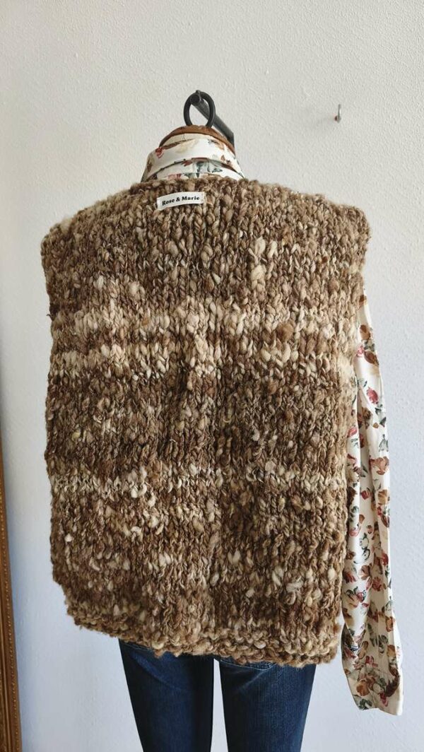 Gilet de berger en laine de mouton – Rose & Marie – Taille 42/44