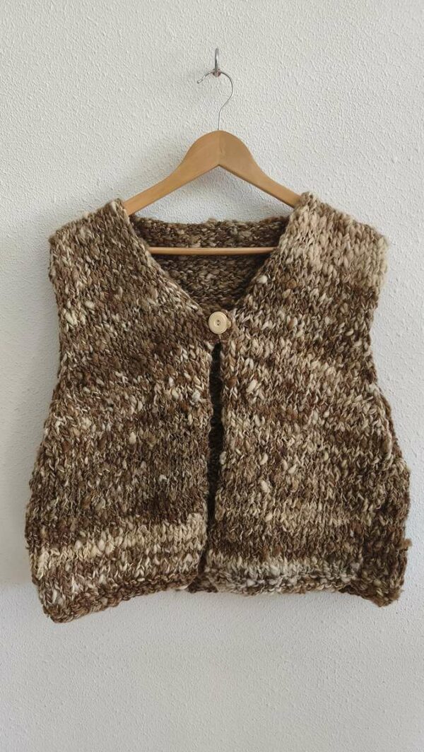 Gilet de berger en laine de mouton – Rose & Marie – Taille 42/44