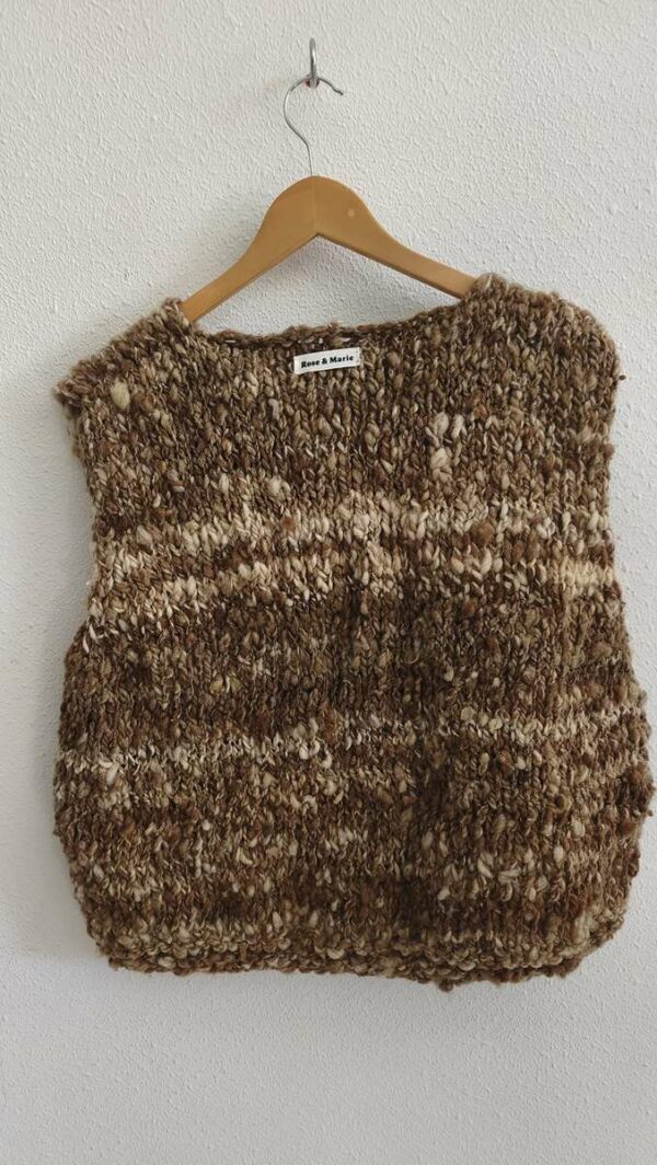 Gilet de berger en laine de mouton – Rose & Marie – Taille 42/44