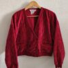 Veste vintage Sonia Rykiel en velours rouge – Taille 40/L