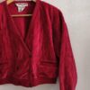 Veste vintage Sonia Rykiel en velours rouge – Taille 40/L