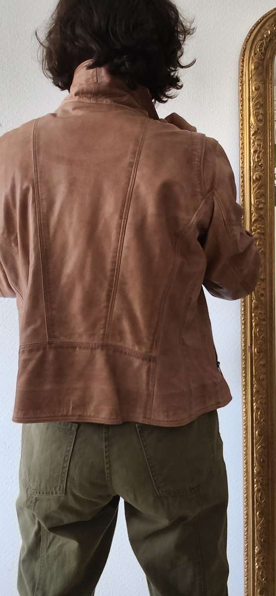 Perfecto en cuir fauve Giorgio & Mario – Taille 44
