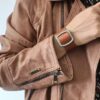 Perfecto en cuir fauve Giorgio & Mario – Taille 44