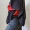 Cape en maille Zamba vintage années 2000 – Taille unique