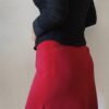 Jupe à godets rouge YDK vintage années 2000 – Taille 40