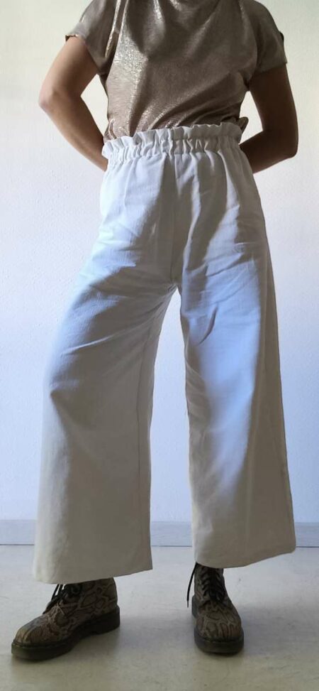 Pantalon coton évasé