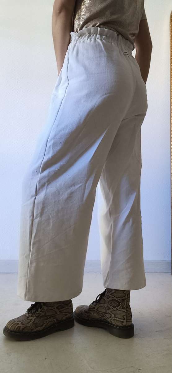 Pantalon coton évasé
