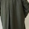 Manteau Loden vintage vert kaki 95 % laine – Taille 44/46
