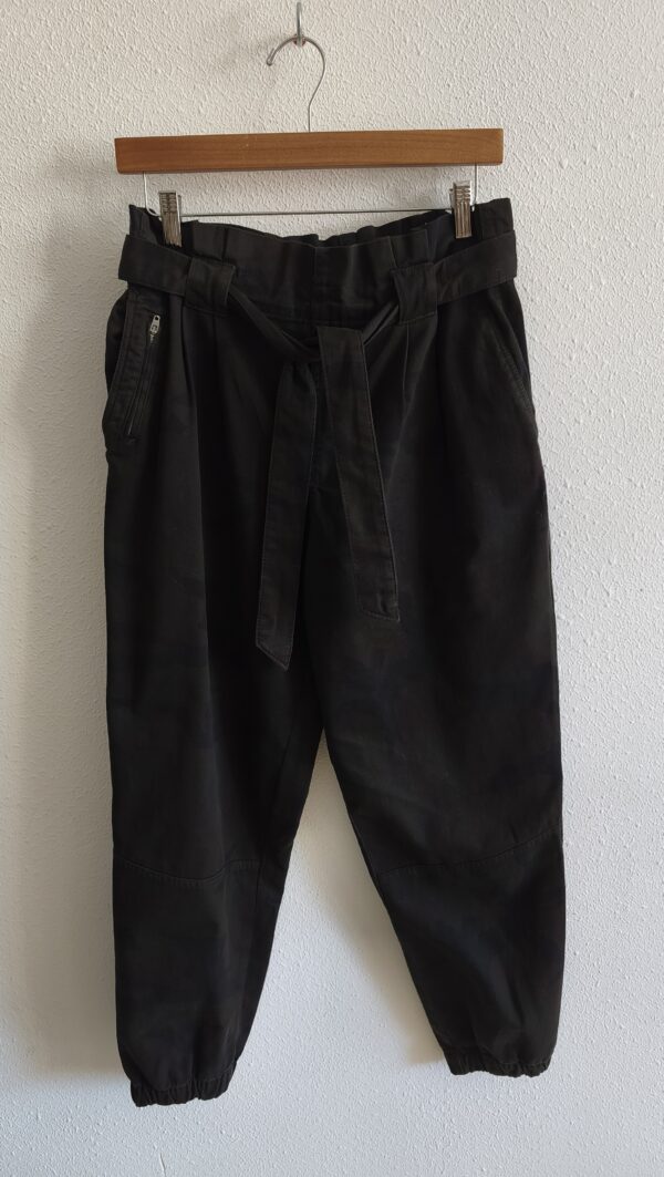 Pantalon cargo femme Zara taille haute noir – Taille 40