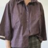 Chemise upcyclée collerette Rose & Marie Taille 42/44/46/48/50