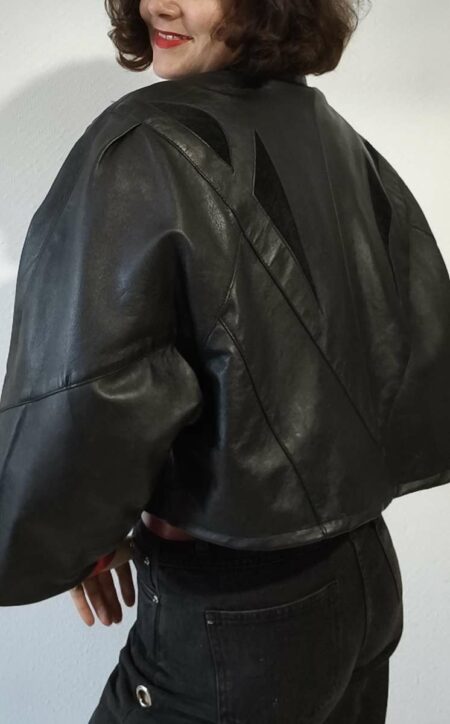 veste cuir vintage femme