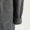 Manteau court vintage en laine gris souris – Taille 46