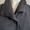 Manteau court vintage en laine gris souris – Taille 46