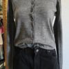 Cardigan femme 100 % laine mérinos Jodhpur gris – Taille 36/38