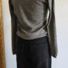 Cardigan femme 100 % laine mérinos Jodhpur gris – Taille 36/38