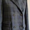 Manteau vintage à carreaux Jodhpur en laine – Taille 38