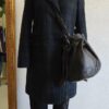 Sac seau en cuir noir Étrier – Sac bandoulière femme