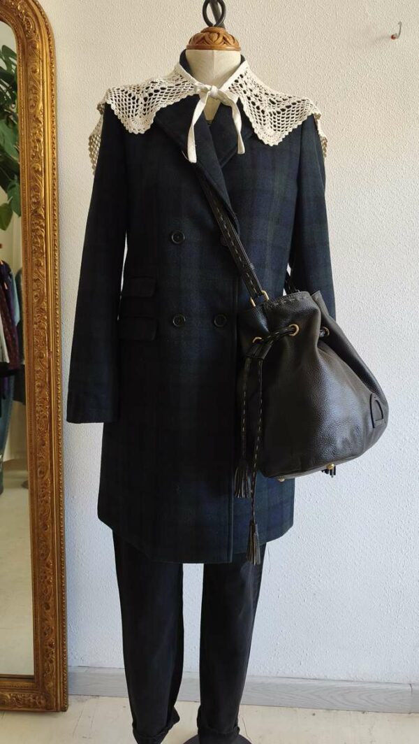 Sac seau en cuir noir Étrier – Sac bandoulière femme