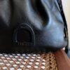 Sac seau en cuir noir Étrier – Sac bandoulière femme