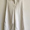 Jean wide leg blanc à dentelle – Upcycling Rose & Marie – Taille 40