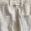 Jean wide leg blanc à dentelle – Upcycling Rose & Marie – Taille 40