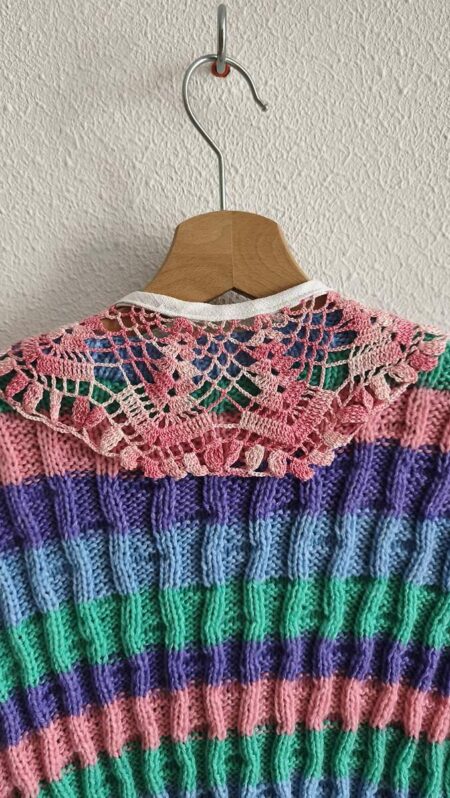 Col romantique en crochet ancien – Rose & Marie