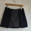 Mini-jupe vintage Kookai bleu marine en laine – Taille 38