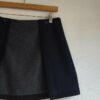 Mini-jupe vintage Kookai bleu marine en laine – Taille 38